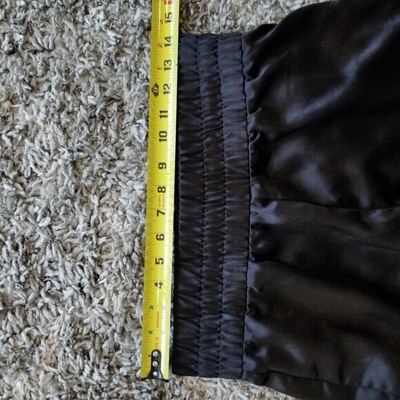ACOA Black Satin Elastic Joggers Size Small - Picture 11 of 13
